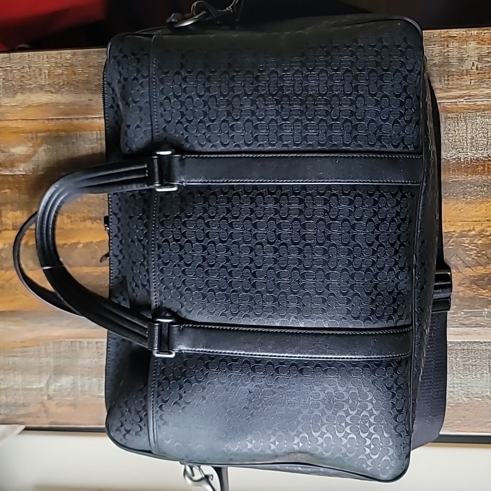 Coach Heritage Signature Embossed PVC Commuter - Picture 3 of 16